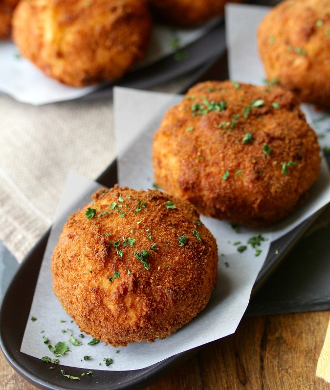 Shrimp Stuffed Cuban Potato Balls FishFridayFoodies Karen's