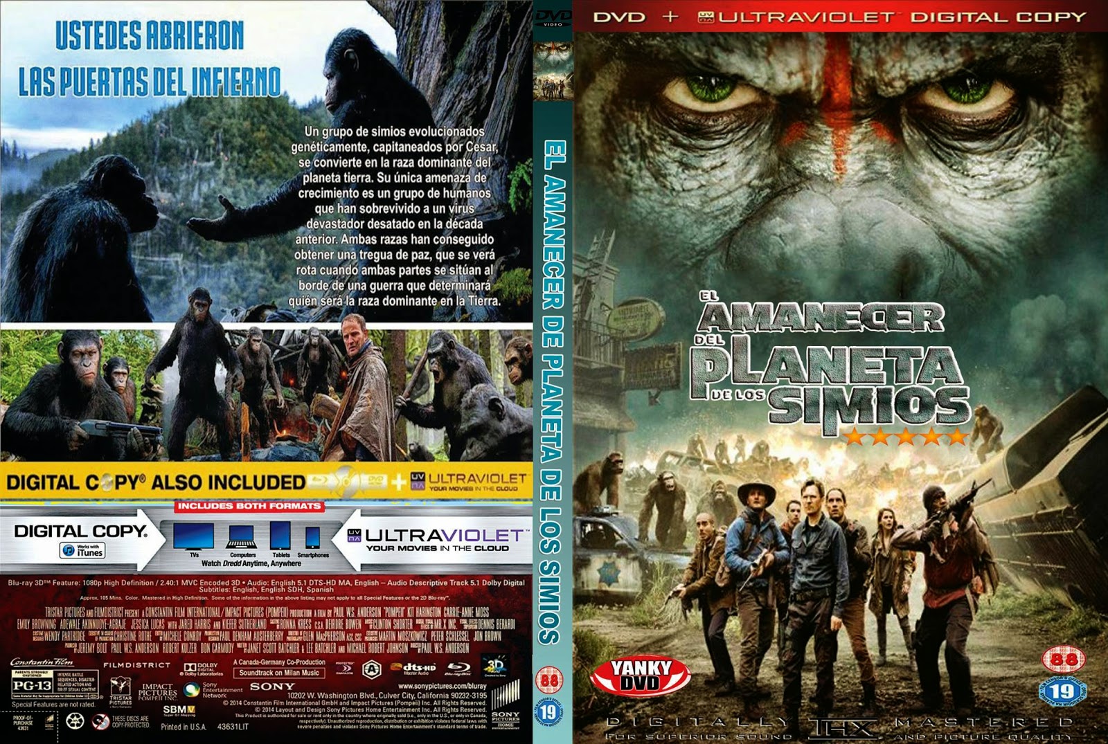 ESTRENOS EN BLU RAY EL DE LOS SIMIOS 2 ESTRENOS EN BLU RAY EL DE LOS SIMIOS 2