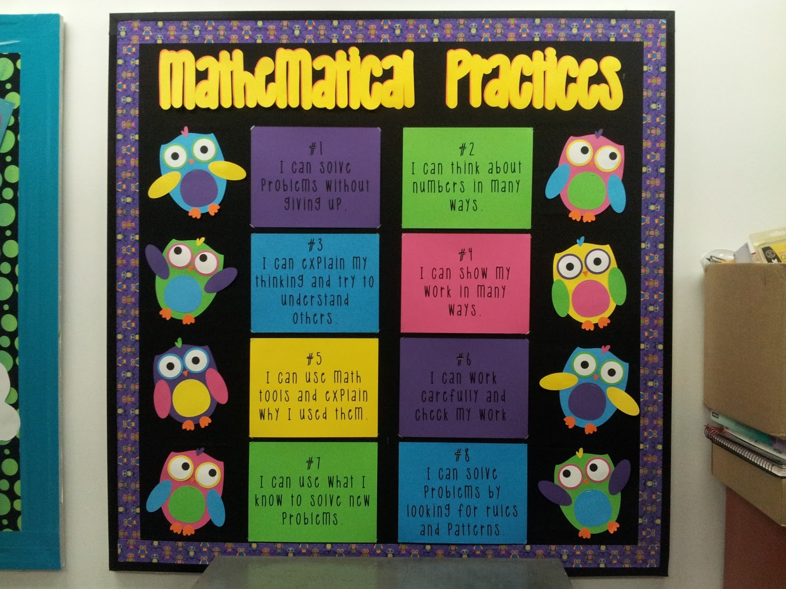 Math By Tori Standards For Mathematical Practices Bulletin Board