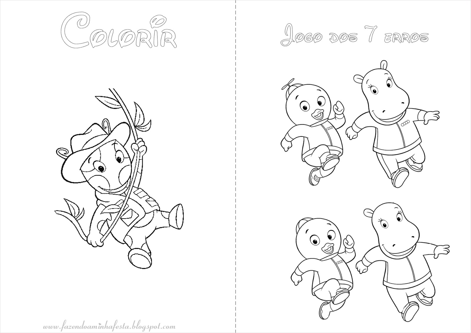 Fazendo a Minha Festa para Colorir: Backyardigans - Livrinho de Atividades!