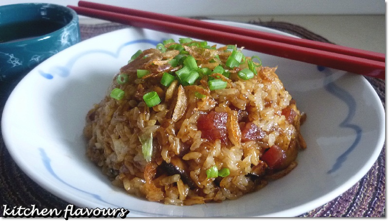 kitchen flavours: Stir-Fried Glutinous Rice : Cookbook Countdown #8