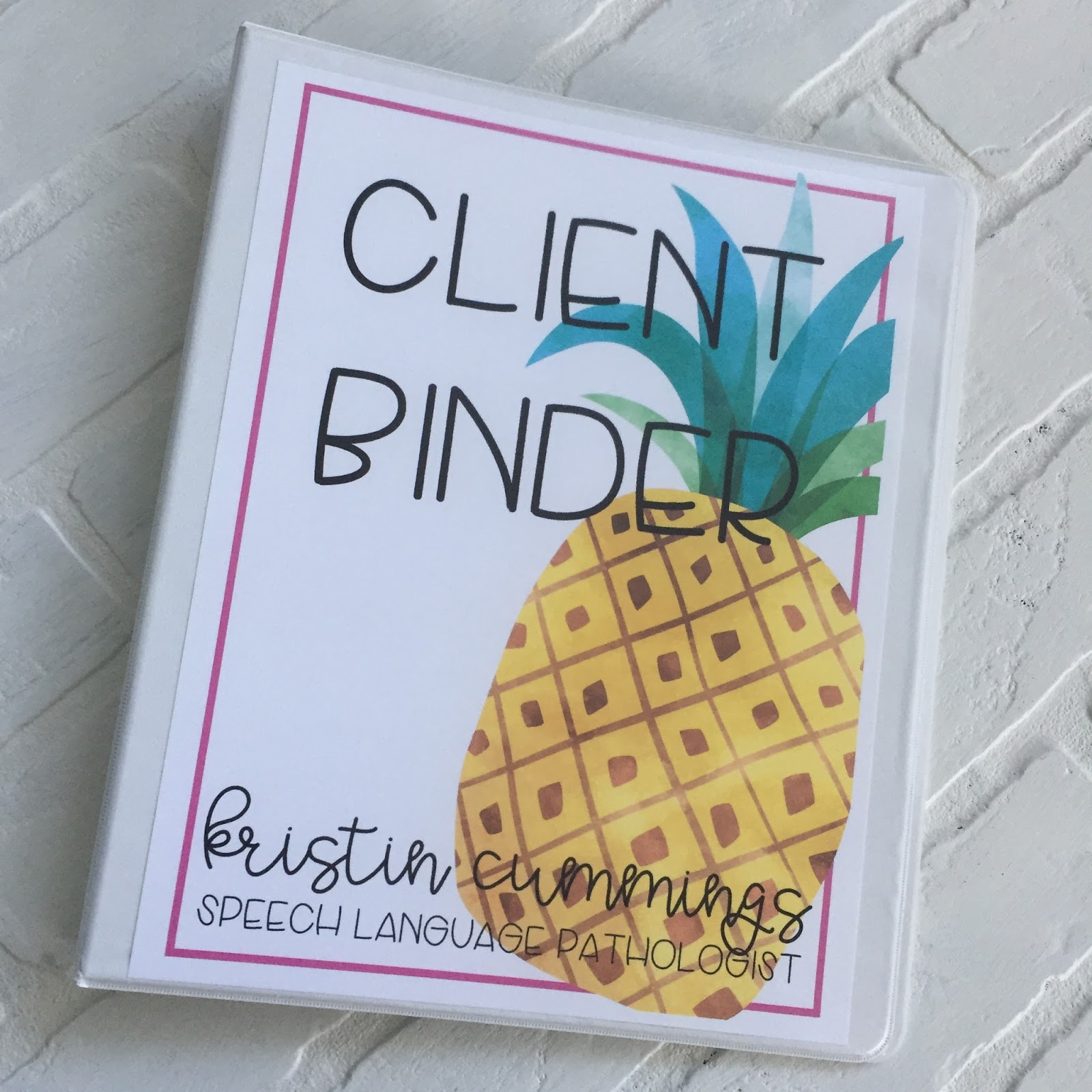 A Peek Inside my Therapy Binder! Simply Speech