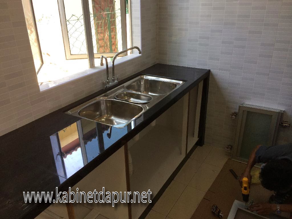 Projek Kabinet Dapur Di Taman Sri Alam Pendang Alamualai Ini Projek Kabinet Dapur Terkini Kami Bulan Feb Yang Lalu Top Konkrit Kemasan Mozek Material Melamine Aluminium Dan Formika
