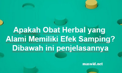 Apakah Obat Herbal yang Alami Memiliki Efek Samping?