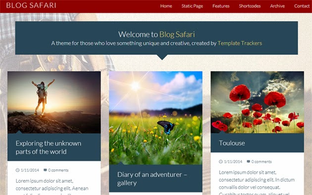 Blog Safari Blogger Template