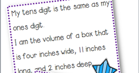 Classroom Freebies: Third Grade Math Riddles