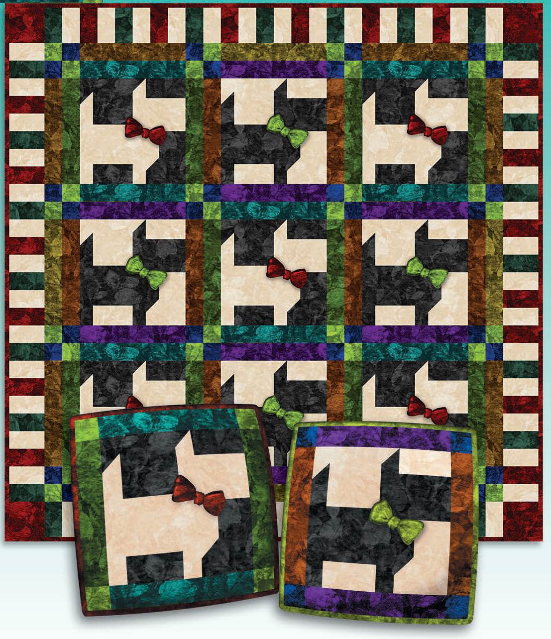 Quilt Inspiration Free pattern day Cat and Dog quilts!