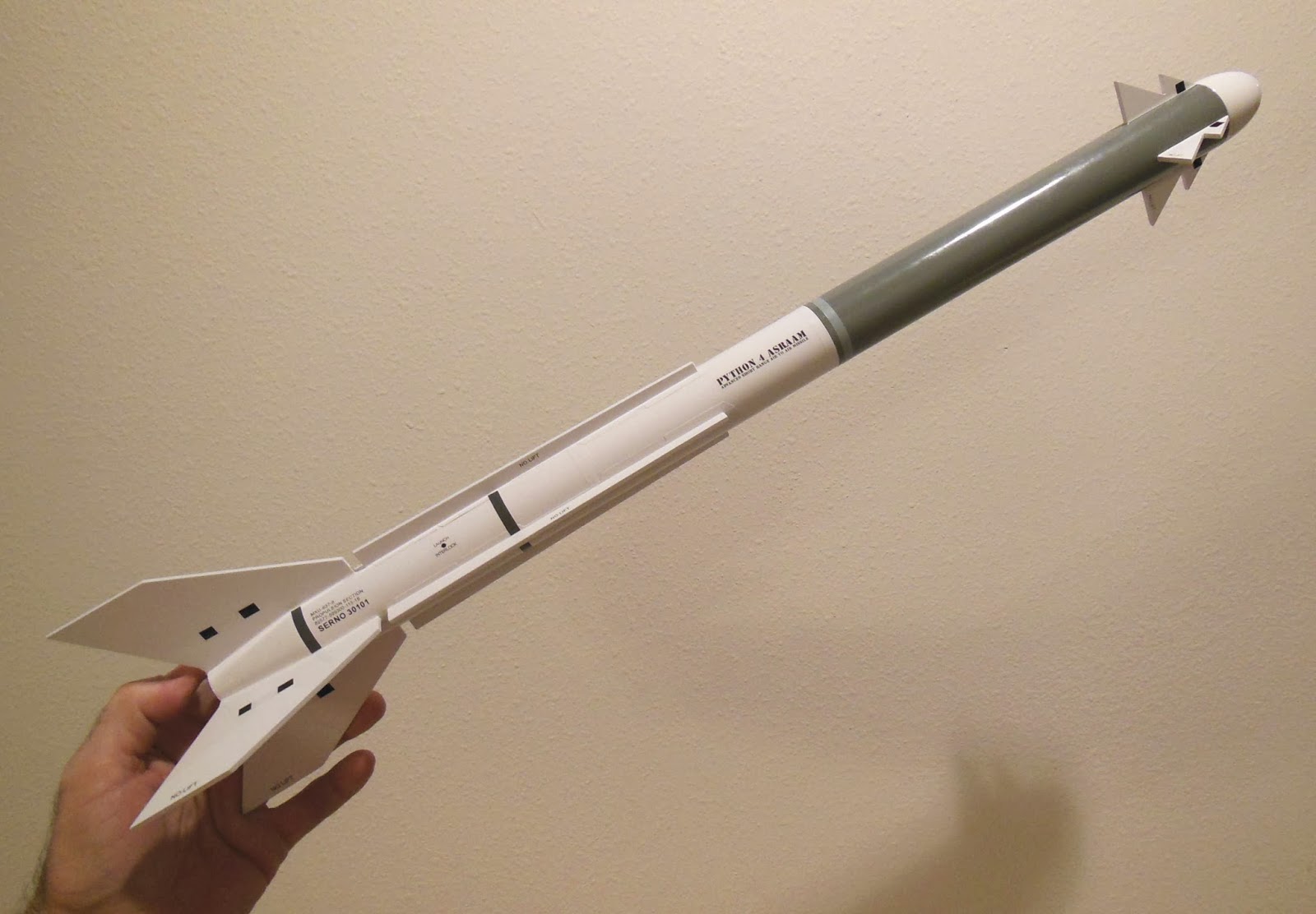 Model Rocket Building: Estes Python 4 Finished