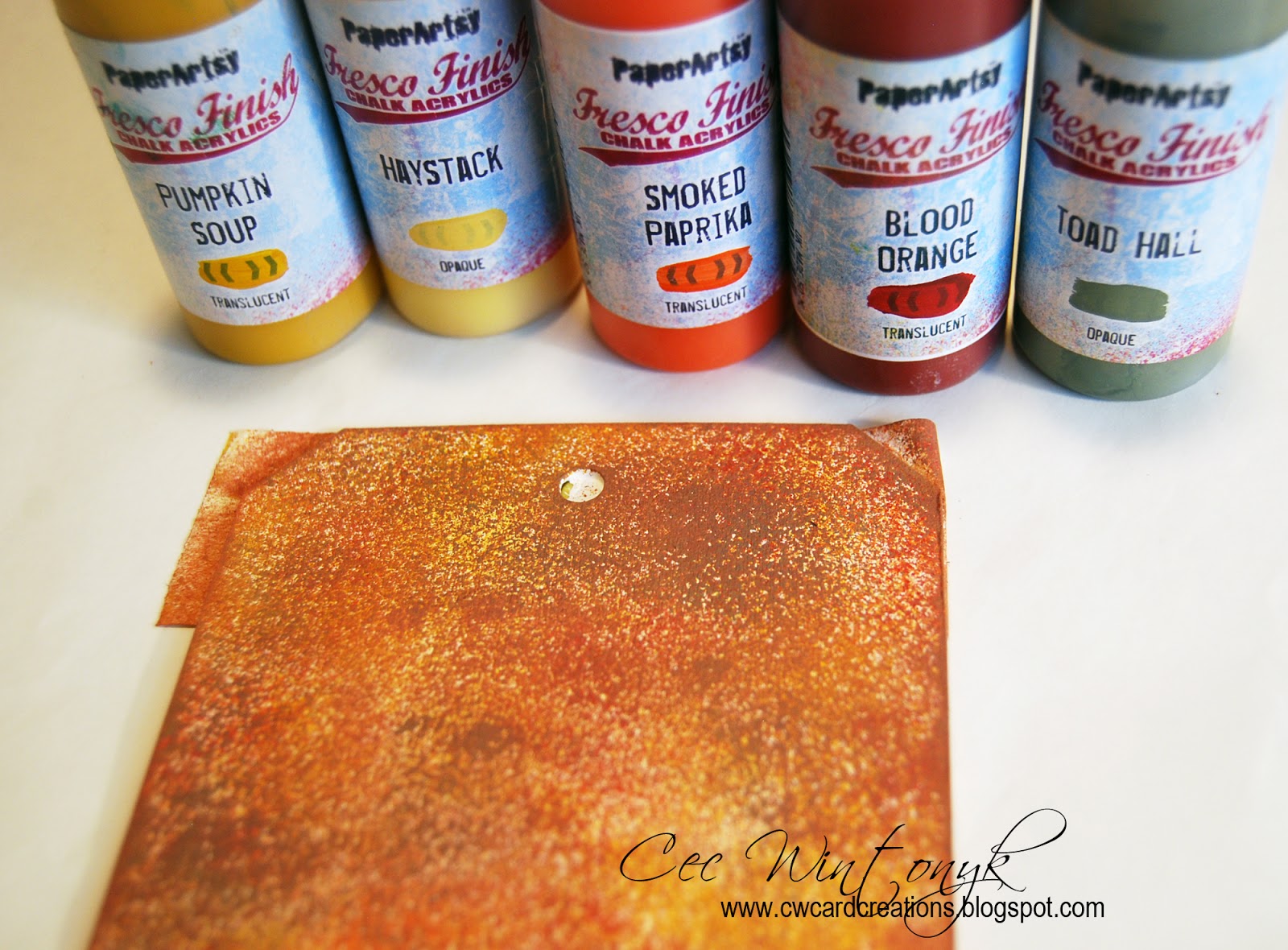 CW Card Creations Fall Leaf Tag