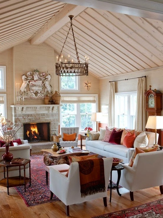 Decorating With Oriental Rugs, Red Persian Rug Living Room Ideas