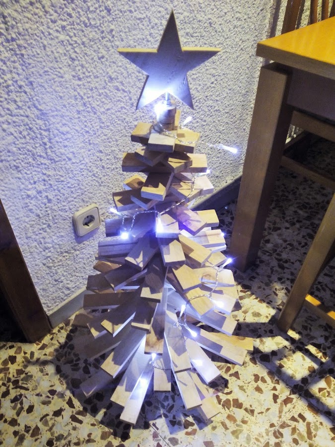 Arbol de madera paso a paso