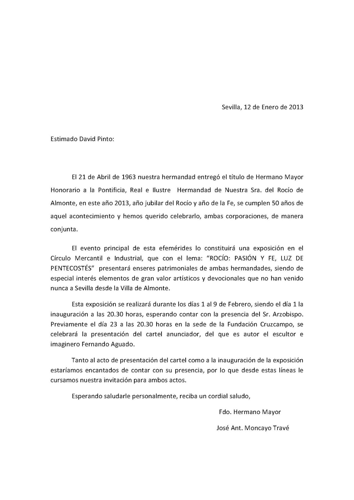 Carta De Invitacion A Mexico Ejemplo Lavozdelmedio