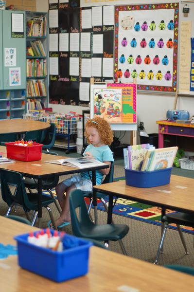 all things simple: first day of kindergarten: a big thumbs up!