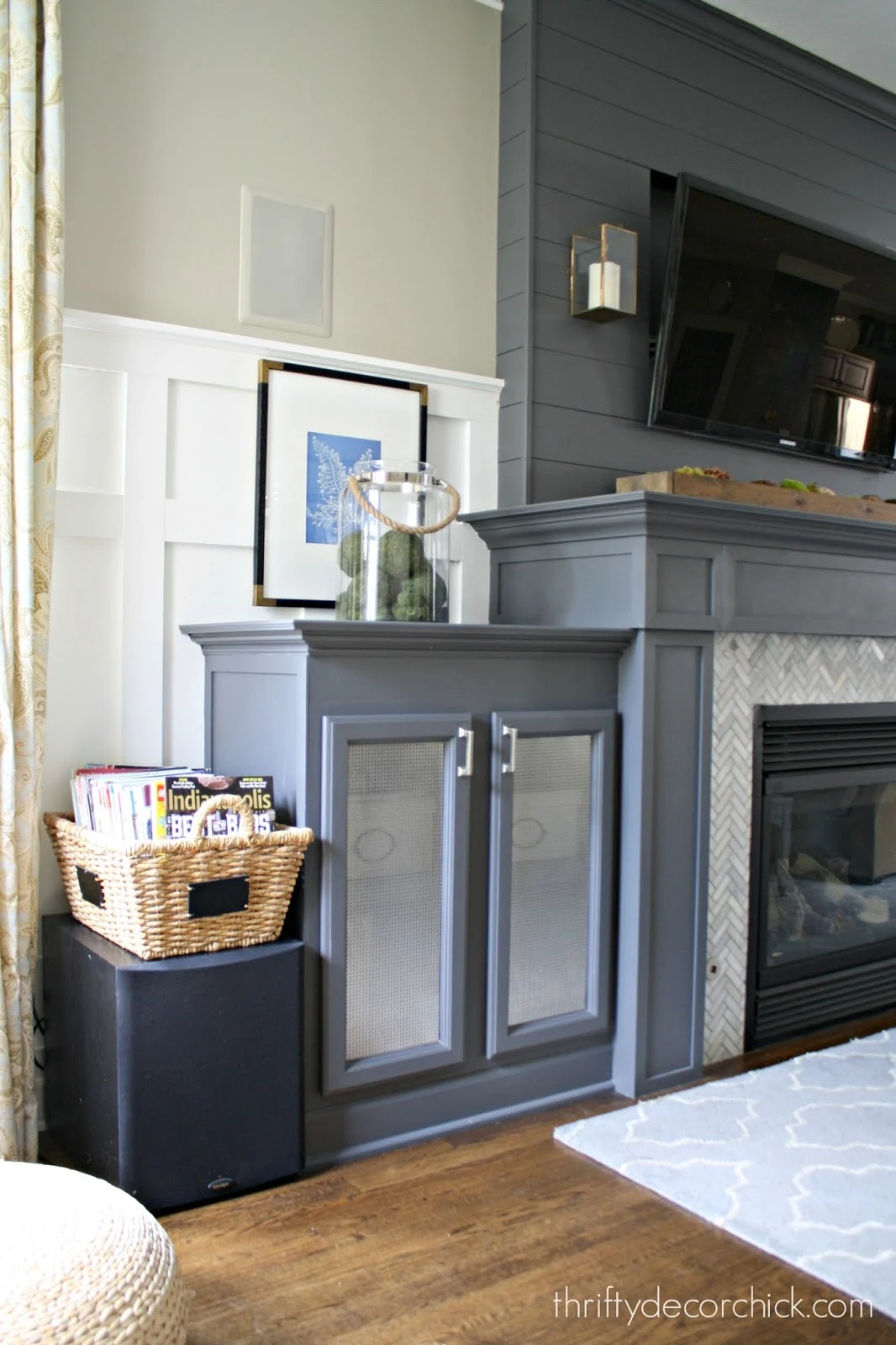 DIY built ins by fireplace