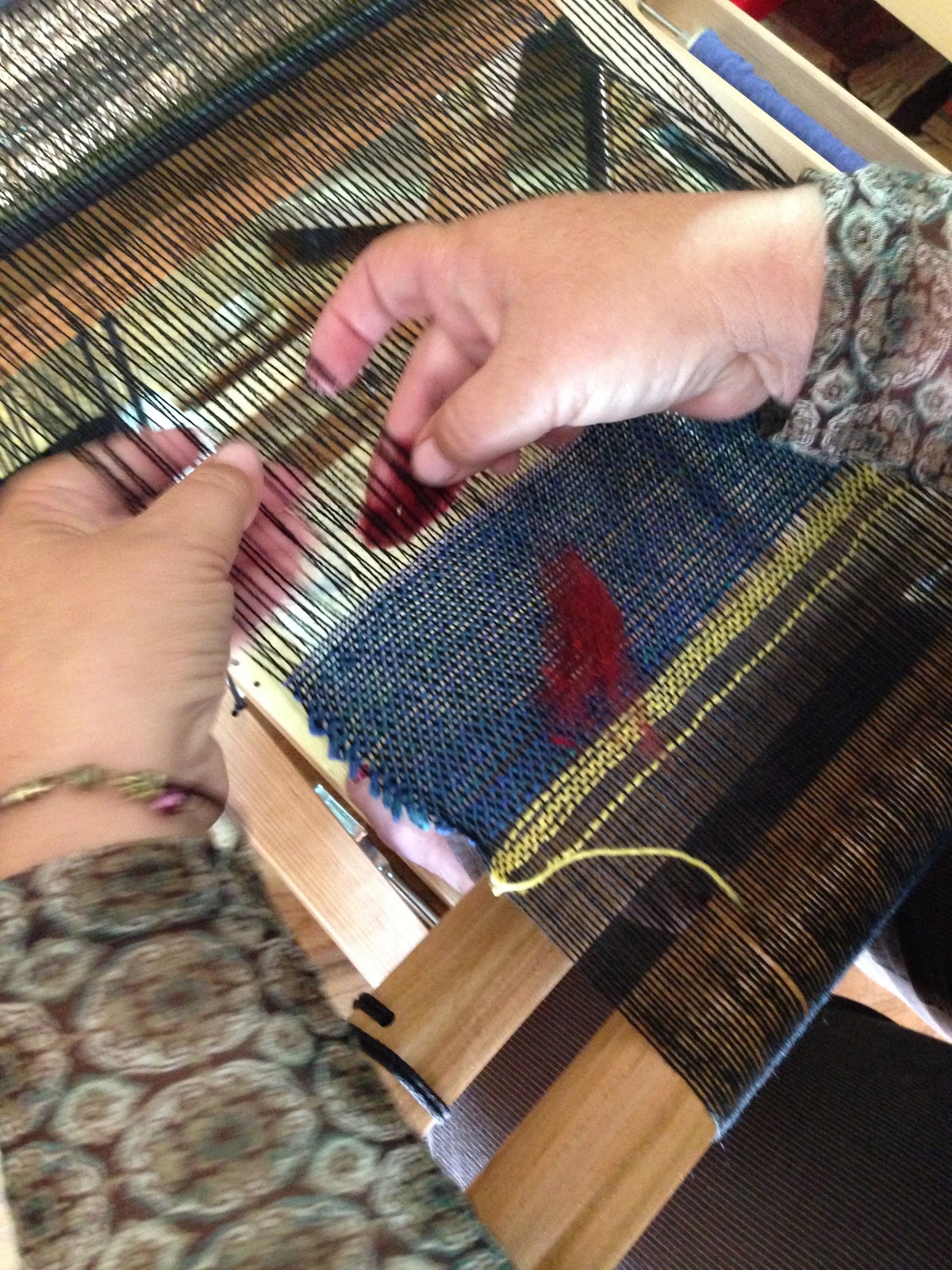 CENTERING WITH FIBER Saori weaving,birthdays, Stiches West, spinning