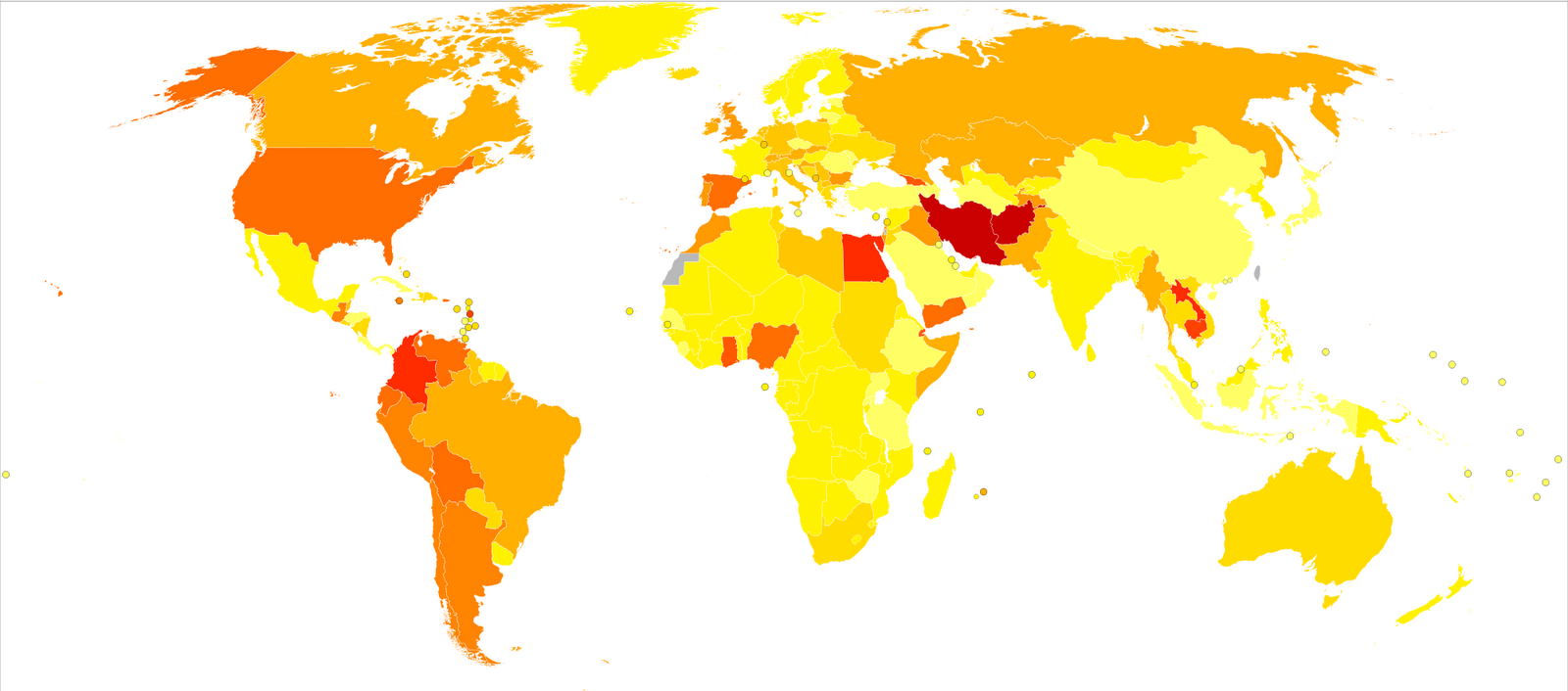 Gefährlichste Droge Der Welt Liste Mensch – Drogen | Weltatlas