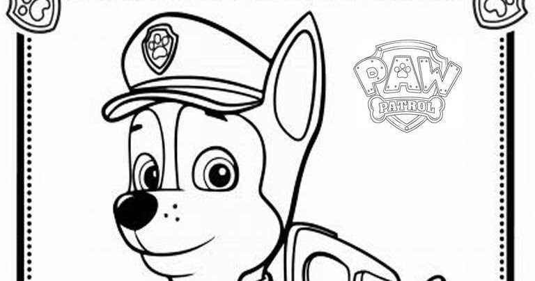 name coloring pages chase - photo #17