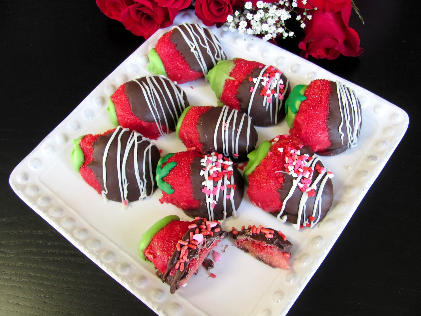 With Blonde Ambition "Chocolate Covered Strawberry" Truffles