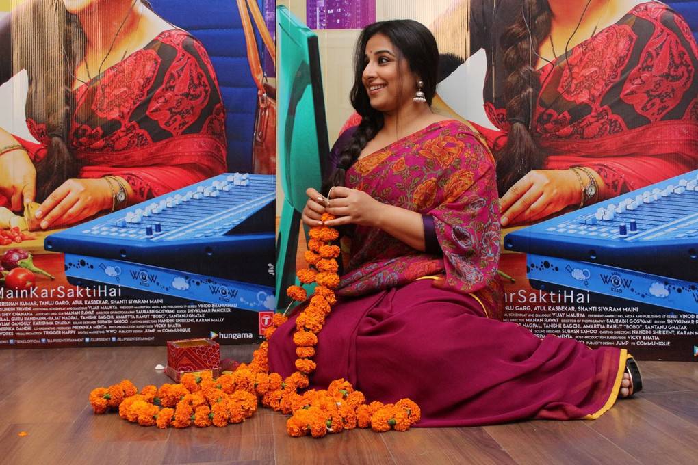 Vidya Balan Stills At Tumhari Sullu Movie Interview | Indian Girls ...