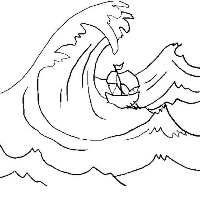 ocean waves coloring pages - photo #13