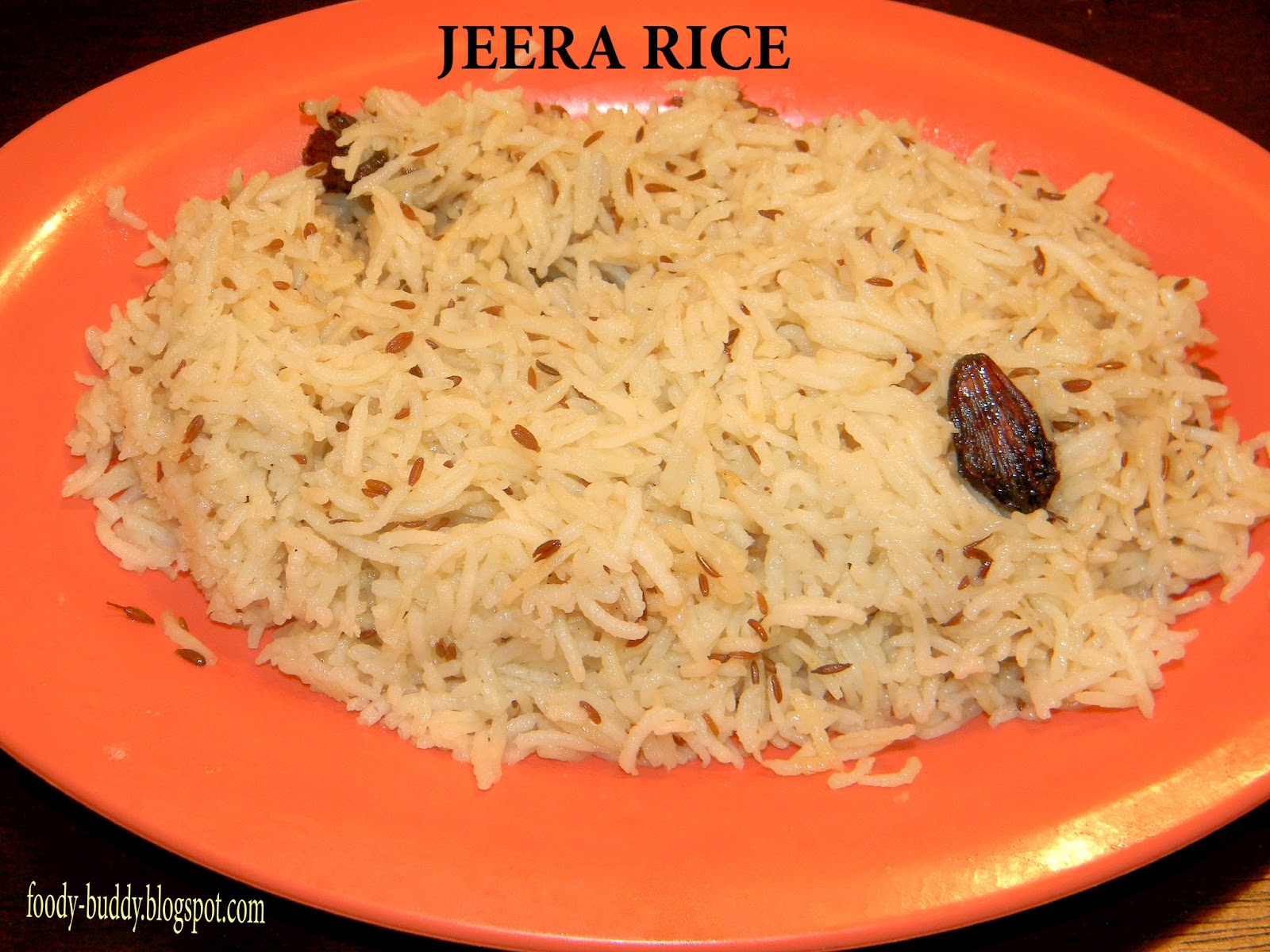 Foody - Buddy: Cumin Flavored Basmati Rice / Jeera Rice