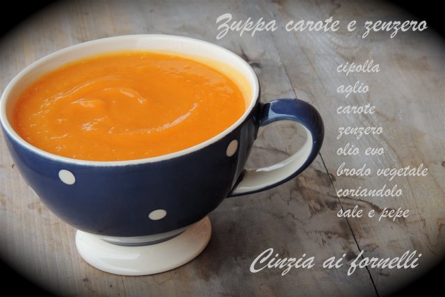 zuppa di carote e zenzero bimby