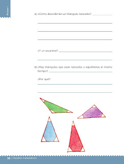 Apoyo Primaria Desafíos matemáticos 4to grado Bloque I lección 17 Equiláteros o isósceles