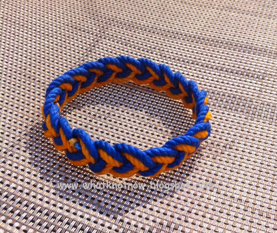 Knots and fiber bracelets three part rope bracelets in club colors 3345