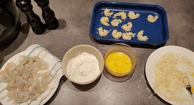 Edels Mat : Friterte store reker med panko i AirFryer