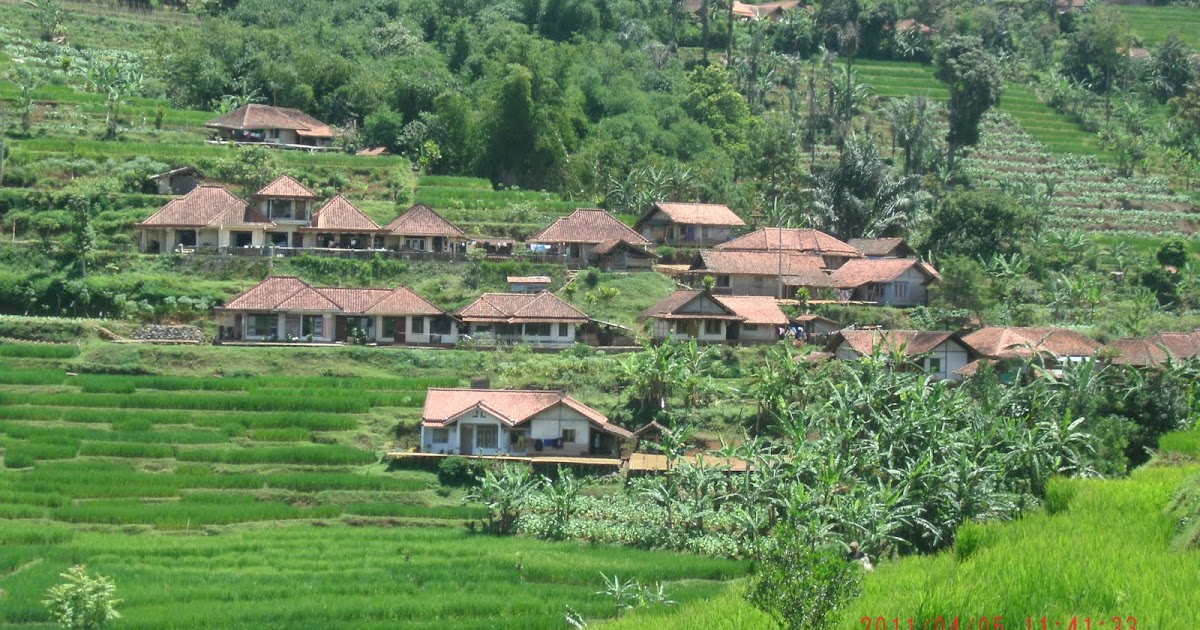 Sebaran Pemukiman Penduduk Desa Di Wilayah Pegunungan Membentuk Pola