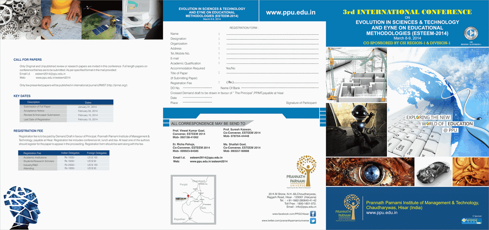 International Conference Tri Fold Brochure Design