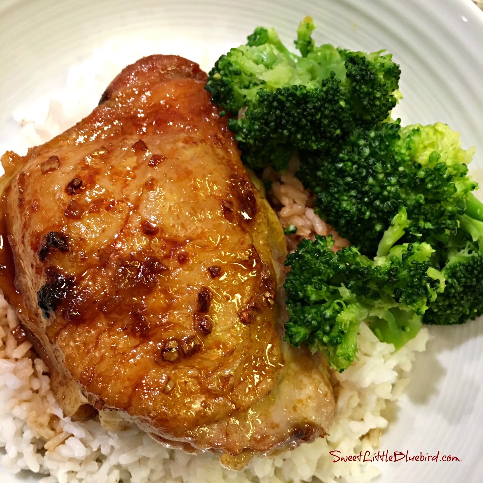 SoyBrown SugarGlazed Chicken Thighs Sweet Little Bluebird