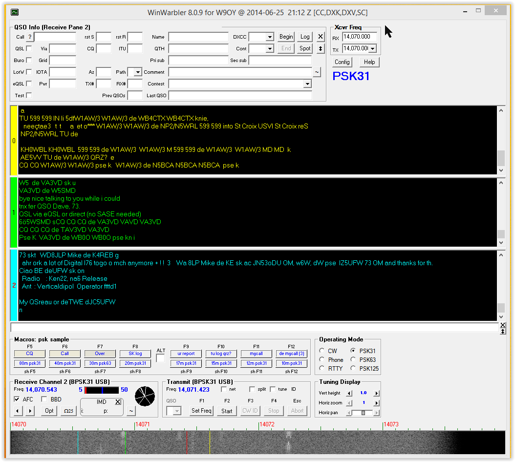 Software Defined Ham Radio Digi