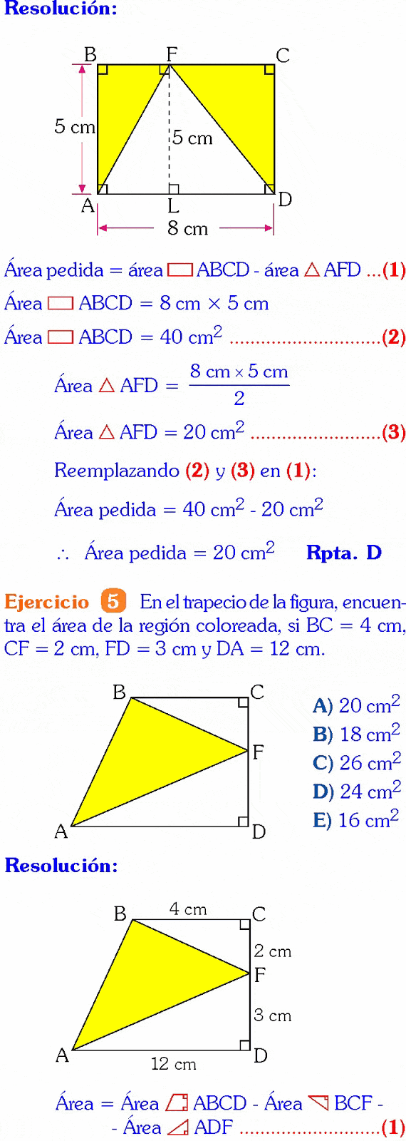 Como Medir El Area De Un Romboide ÁREAS Y PERÍMETROS PROBLEMAS RESUELTOS DE PRIMARIA Y SECUNDARIA MEDIA PDF