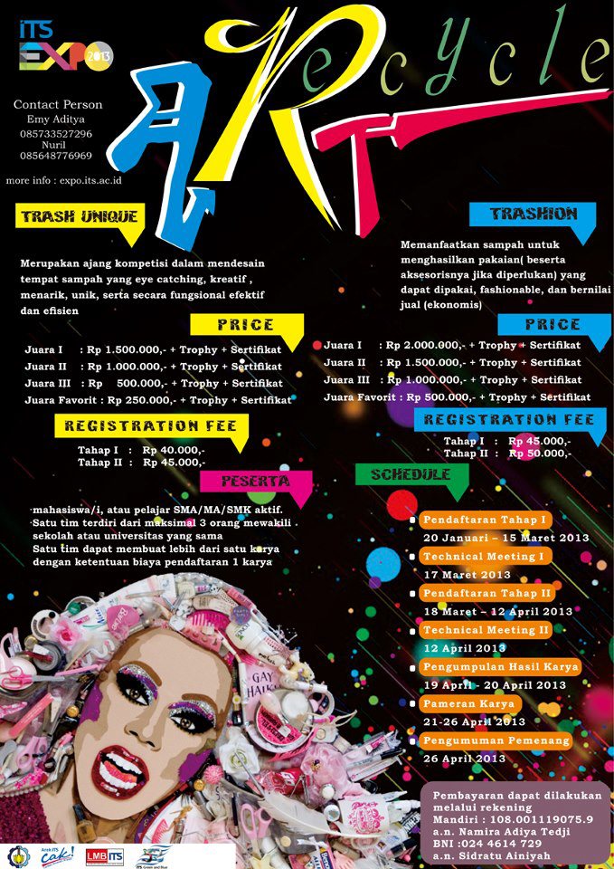 Recycle Art Competition Its Expo 2013 Info Lomba Terupdate Terpercaya