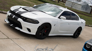 Dodge Charger Scat Pack Black on Bright White