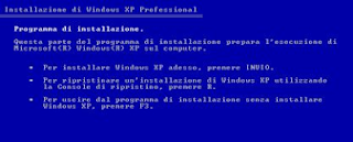 Ripristinare Windows XP