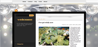 Dancing Note Blogger Template