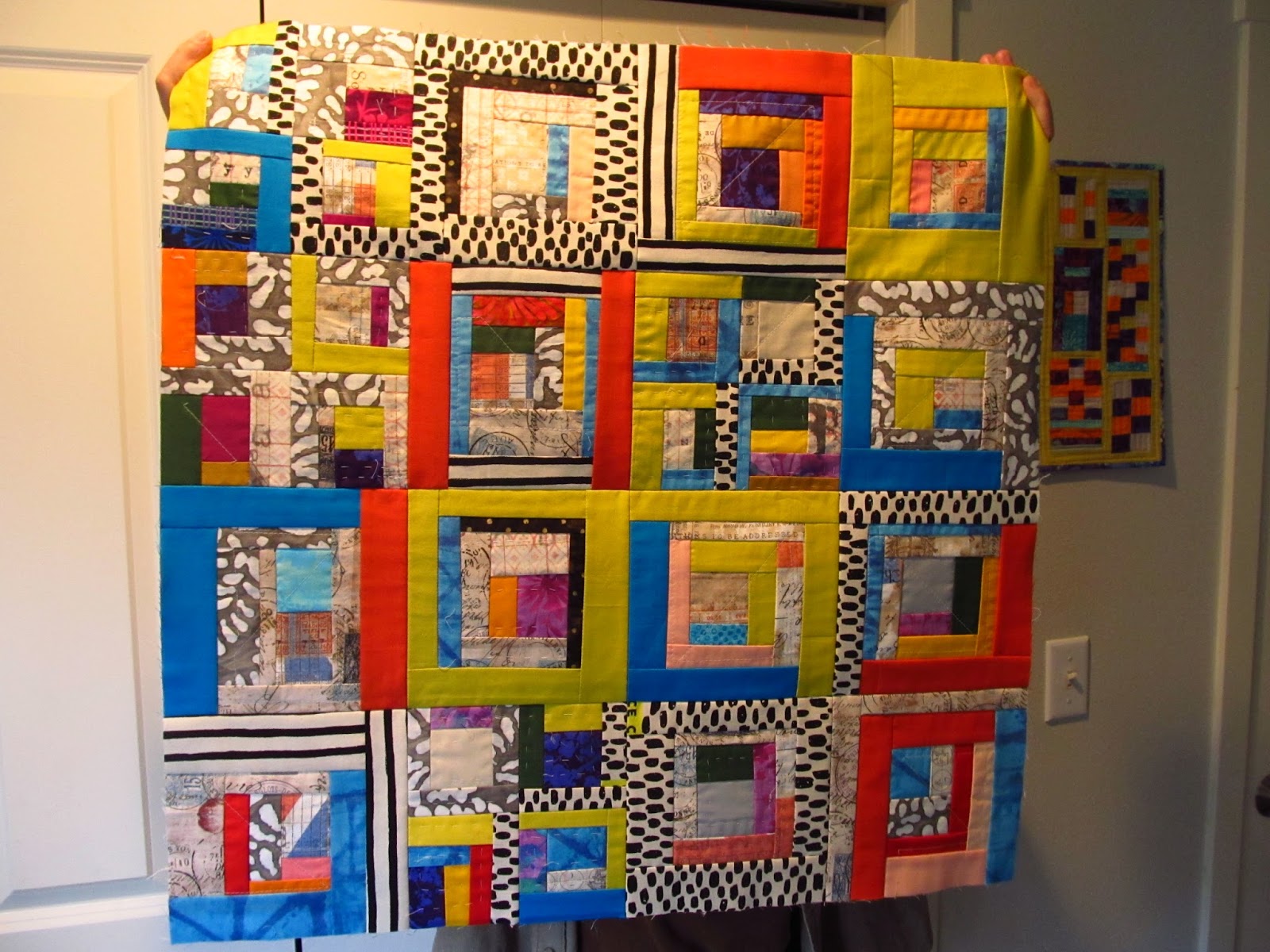 Crazy Victoriana crazy for quilts 'Uptown' Log Cabin Blocks, Double