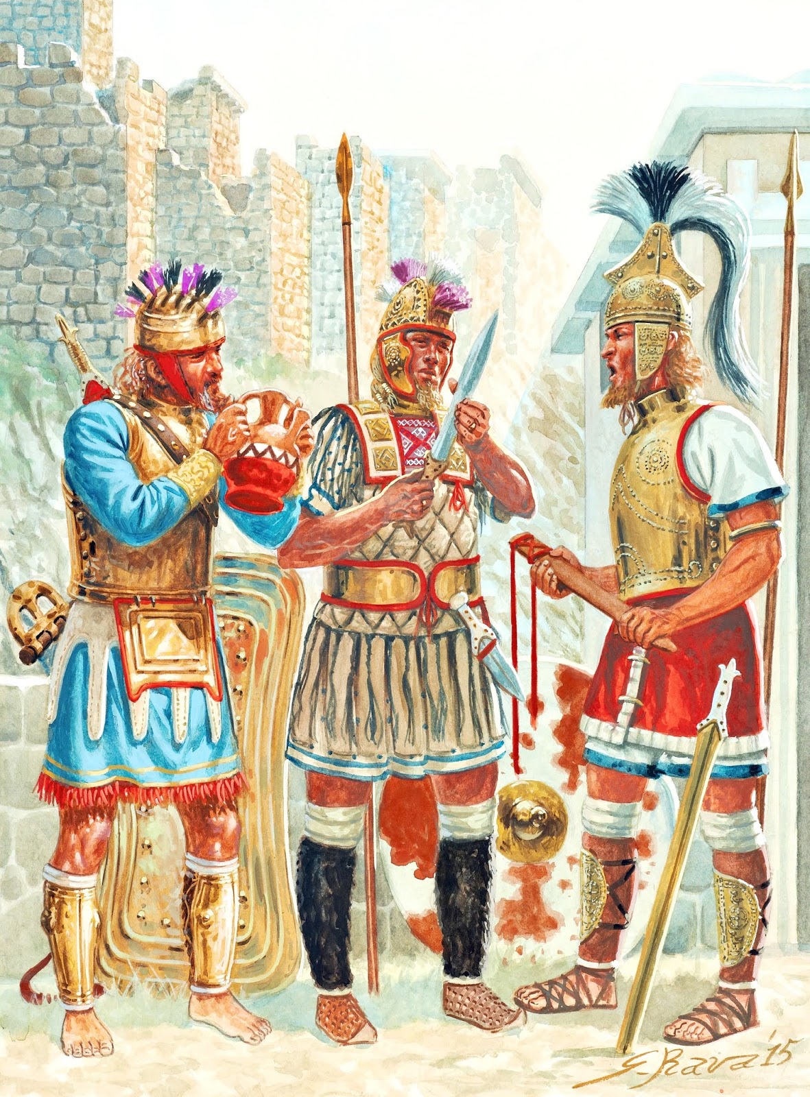 imágeneshistóricas.blogspot.es Early Iron Age Greek Warrior 1100700 BC