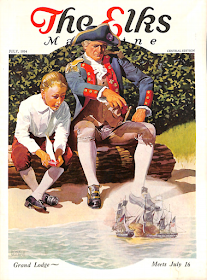July 1934 cover for The Elks magazine by Ronald MacLeod