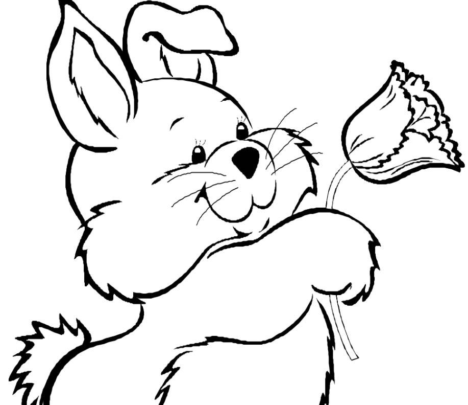 easter bunny coloring book pages - photo #6
