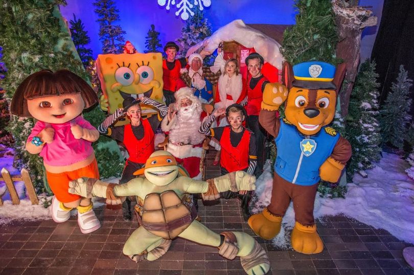 NickALive! Nickelodeon Favourites Join Santa Claus At Blackpool Pleasure Beach's Christmas Grotto