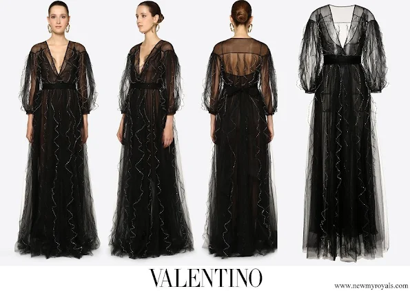 Meghan Markle wore Valentino Embellished Tulle Evening Dress