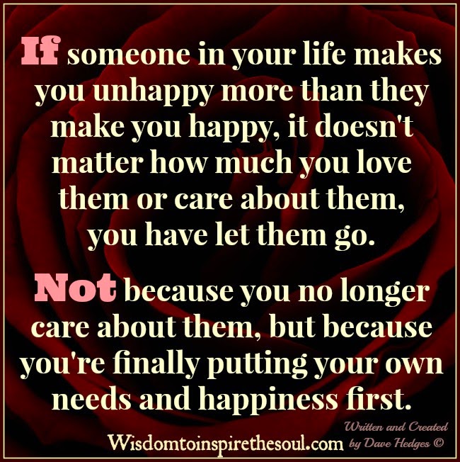 Daveswordsofwisdom.com: Putting your own happiness first.