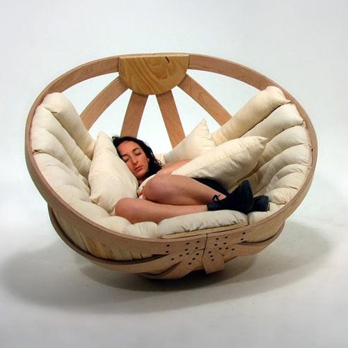 Diseño de sillón para tomar una siesta. 