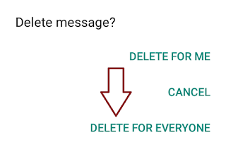   how to delete whatsapp message after 7 minutes