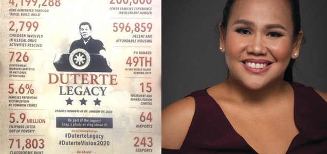 Netizen Slams Bituin Escalante for Thumbs Down Comment to Duterte's Legacy | PhilNews