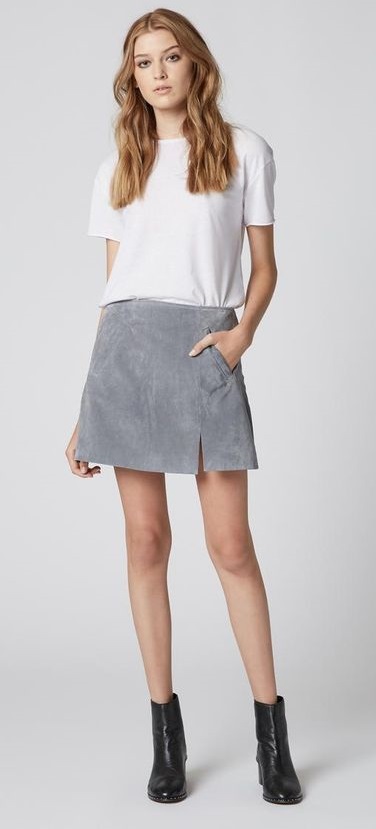 black mini skirt next