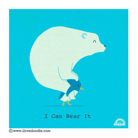 I Can Bear It Funny Doodle